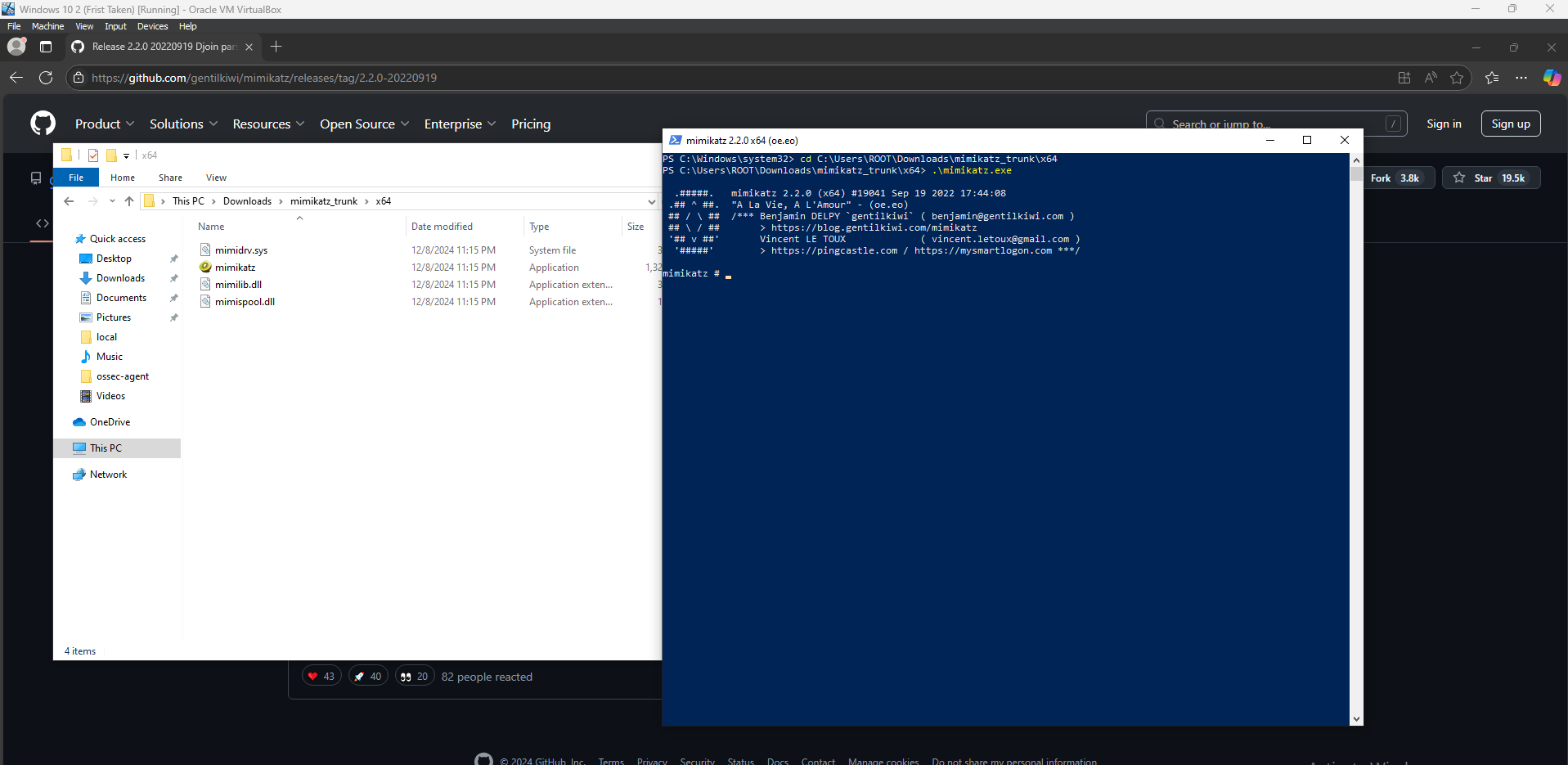 Mimikatz Downloaded and Running on Client PC